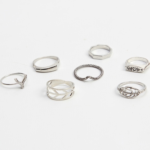 Jewelry - Set of Boho Vintage Style Knuckle Medi Ring Finger